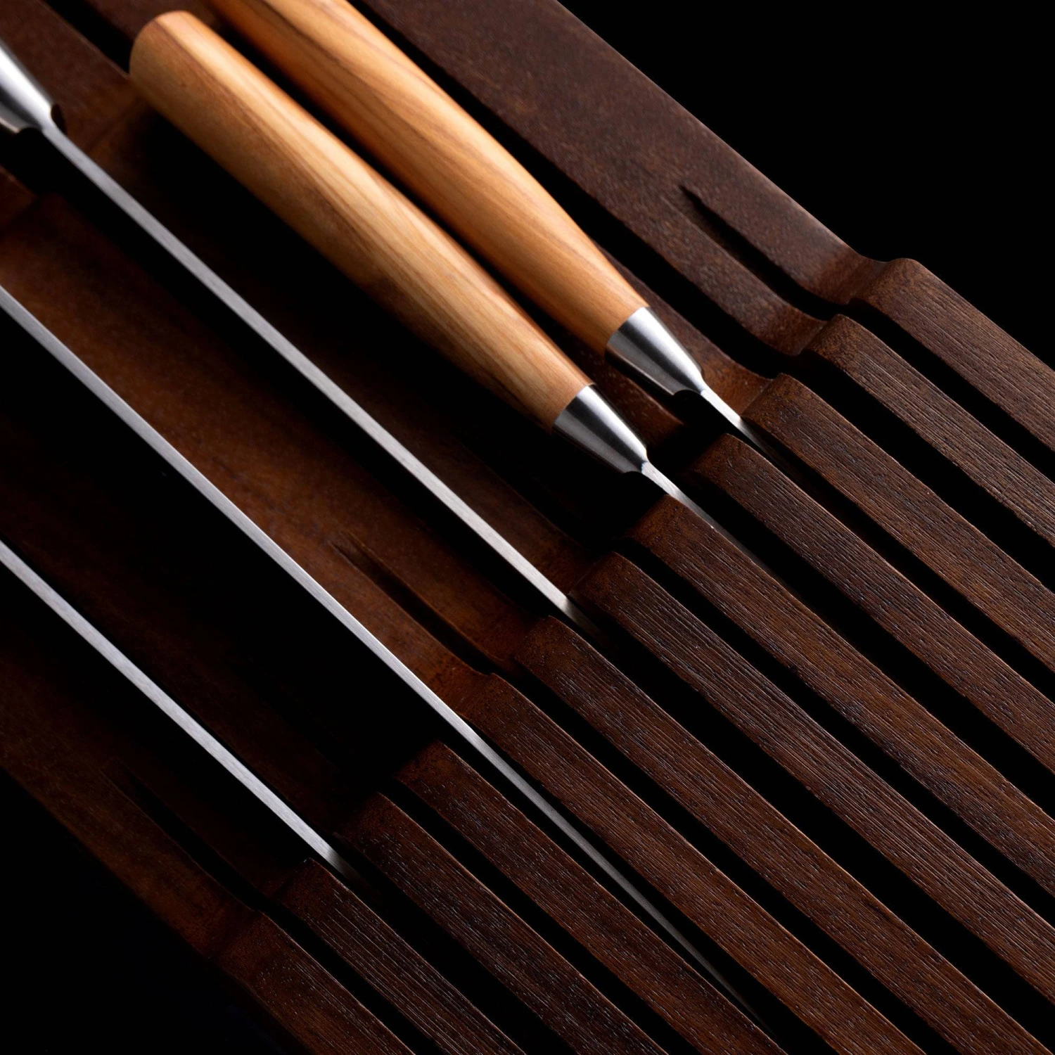 11 Slot Contemporary Acacia In-Drawer Knife Holder 2 11 Slot Contemporary Acacia In-Drawer Knife Holder – Bild 2