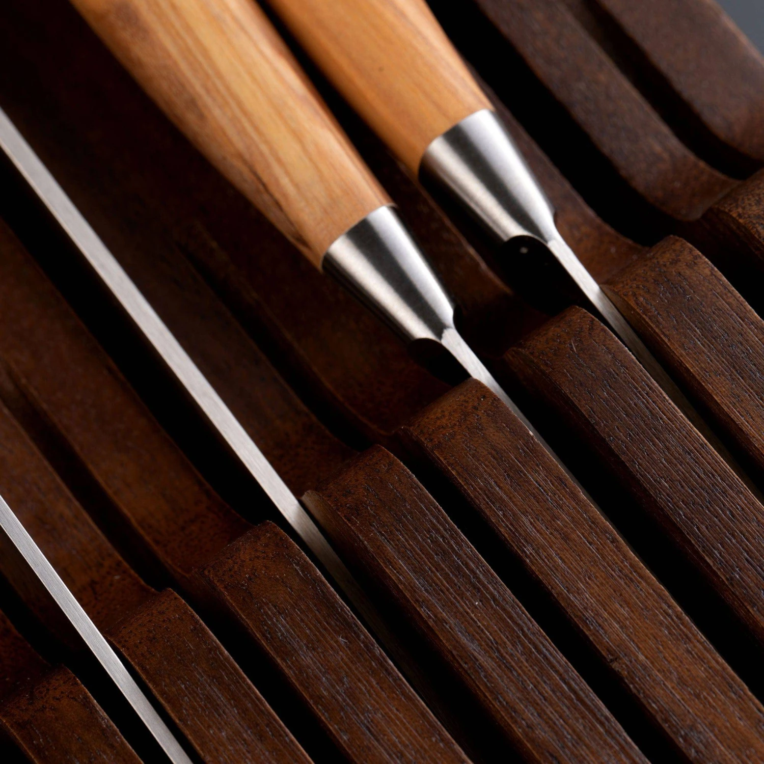 11 Slot Contemporary Acacia In-Drawer Knife Holder 3 11 Slot Contemporary Acacia In-Drawer Knife Holder – Bild 3