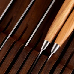 11 Slot Contemporary Acacia In-Drawer Knife Holder 18 11 Slot Contemporary Acacia In-Drawer Knife Holder -Messermeister Verkaufsgeschäft 0S2A8319