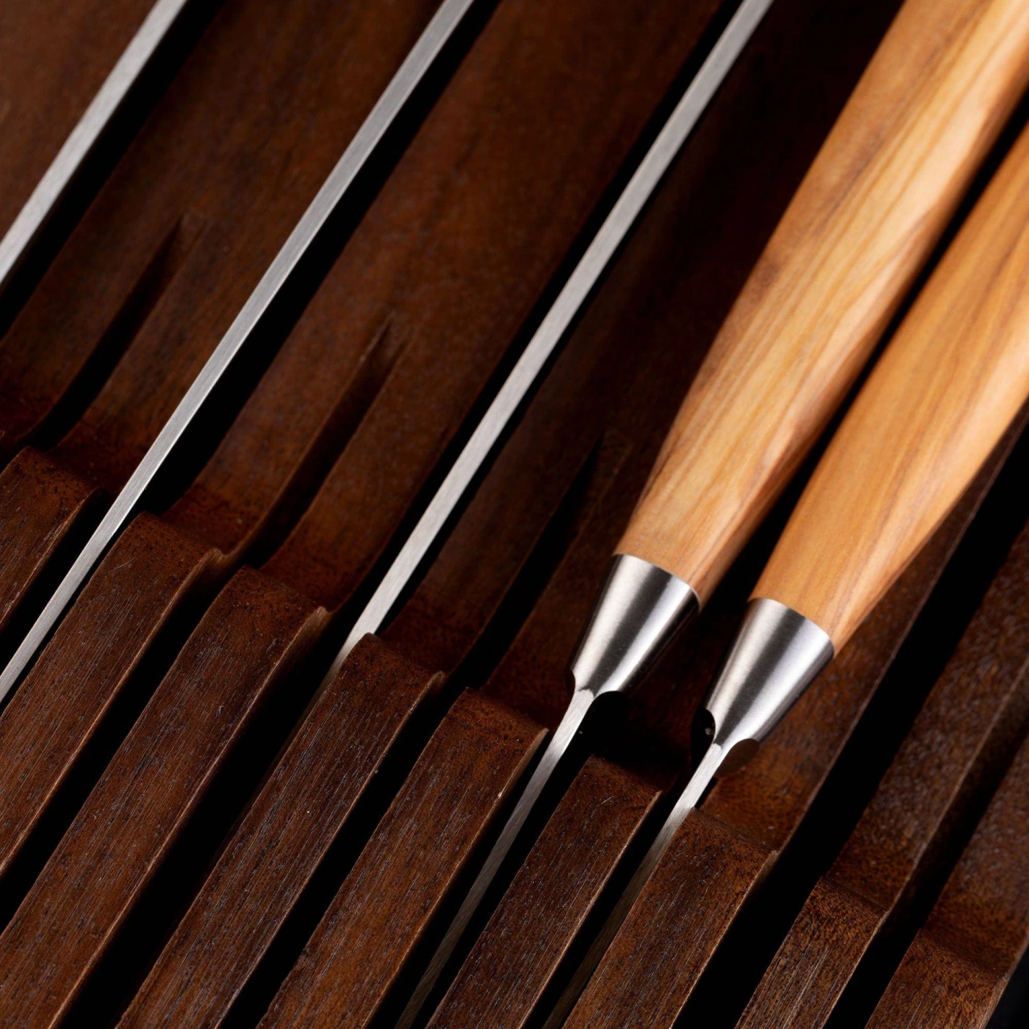 11 Slot Contemporary Acacia In-Drawer Knife Holder 4 11 Slot Contemporary Acacia In-Drawer Knife Holder – Bild 4