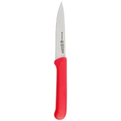 4 Inch Spear Point Parer With Matching Sheath - Red