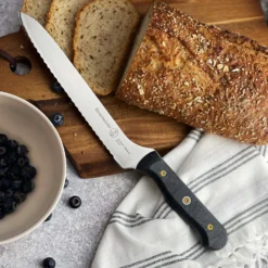 Custom 8 Inch Scalloped Offset Knife