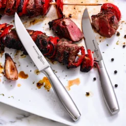 Avanta Stainless 4 Piece Fine Edge Steak Knife Set -Messermeister Verkaufsgeschäft Avanta Steak sqr2000