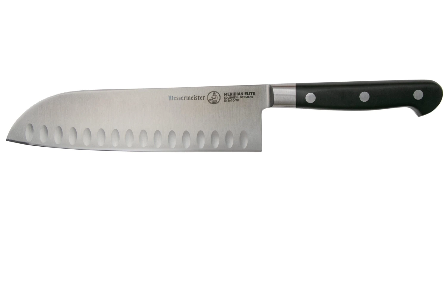 Messermeister Meridian Elite E-3610-7K Santoku Mit Kullen, 18 Cm 1 Messermeister Meridian Elite E-3610-7K Santoku Mit Kullen, 18 Cm